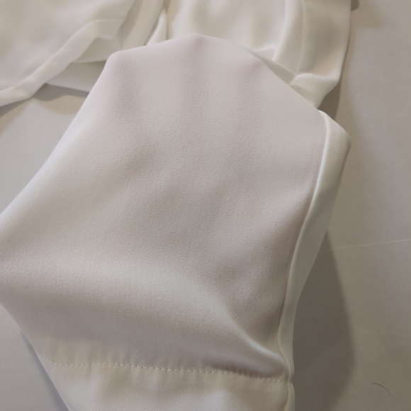 American Threads White Wide Leg Women's Pants , Size S - Picture 8 of 11